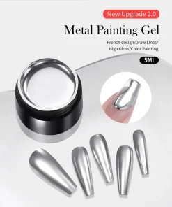 GEL PAINT PLATEADO METALIZADO BORN PRETTY- INS526