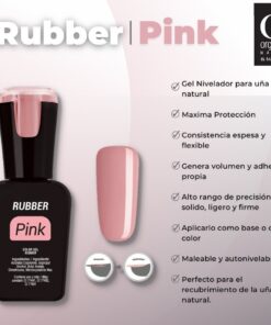 BASE NIVELADORA RUBBER ORGANIC PINK -INS573