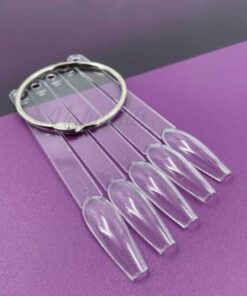 MUESTRARIO DE UÑAS COFFIN TRANSPARENTE- INS1261