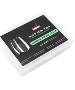 NAIL PRO TIPS SOFT GEL MEDIUM COFFIN LARGE 110U (PRE-LIMADOS) - INS1635
