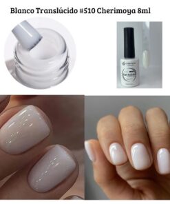 ESMALTE PERMANENTE 8ML  #510 (BLANCO TRASLÚCIDO) - INS1115A
