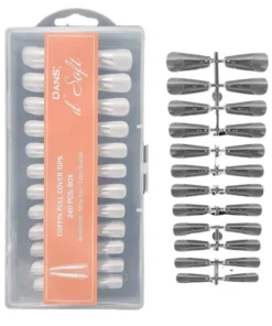 240 UÑAS SOFT GEL DANS LONG COFFIN -INS1804