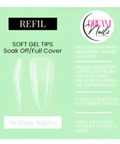 UÑAS SOFT GEL MEDIUM STILETTO DREAM NAILS -INS1794