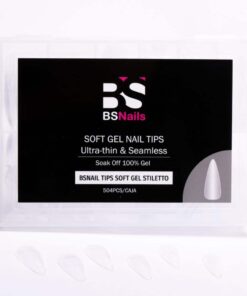 BSnails Tips Soft Gel 500 piezas – STILETTO- INS5000