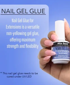 NAIL GEL GLUE FOR EXTENSIONS (Pegamento para Soft Gel) MIA SECRET 15ml -INS2211