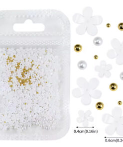 FLORES 3D BLANCAS -INS2513