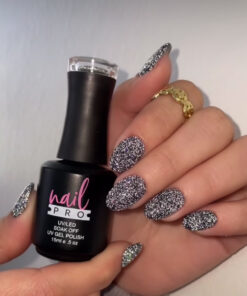 NAIL PRO Esmalte Permanente FLASH 005 REFLECTANTE Negro - INS2500