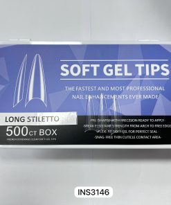 550 TIPS LONG STILETTO PARA UÑAS ACRILICAS, POLYGEL O GEL- INS3146