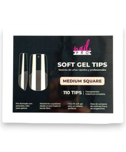 110 UÑAS PARA SOFT MEDIUM SQUARE GEL NAIL PRO - INS4547