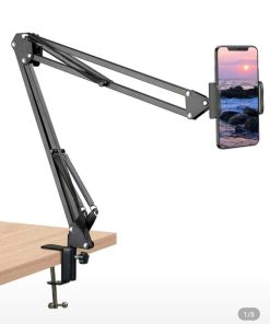 SOPORTE CELULAR ESCRITORIO PORTA CELULAR UNIVERSAL CON BRAZO - INS4546