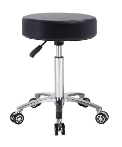 SILLA GIRATORIA (TABURETE) COLOR NEGRO - INS4545