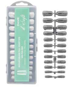 240 UÑAS SOFT GEL DANS FULL SQUARE (CUADRADAS LARGAS) -INS4589