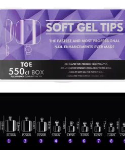 550 UÑAS SOFT GEL TOE (PARA UÑAS DE LOS PIES) - INS4838