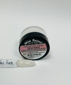 POLVO ACRILICO FROSTED PINK (BLANCO TRASLUCIDO) MIA SECRET 15G - INS4899