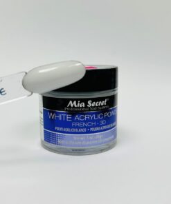 POLVO ACRILICO WHITE FRENCH 3D (BLANCO TISA) 28g MIA SECRET - INS4994