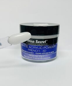 POLVO ACRILICO WHITE 59g MIA SECRET / FRENCH 3D (BLANCO TISA) - INS4616