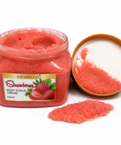 SALES EXFOLIANTES STRAWBERRY LYCHEECO (BODY SCRUB CREAM) 500ML -INS5716