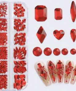 PACK DE CRISTALES MIXTOS ROJOS - INS5842