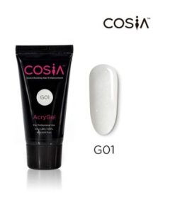 ACRYGEL/ POLYGEL COSIA 60ml #G01 CON GLITTER -  INS5864